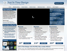 Tablet Screenshot of justintimedesign.com